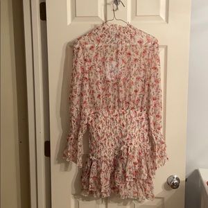 Floral mini dress, never worn with tags